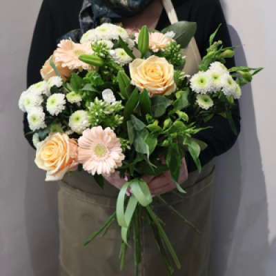 Moments Like This - A lovely selection of cream and white flowers. Send love and thoughts. Same day delivery in Bolton available.